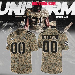 Miami Hurricanes Military Mode 2025-2026 Personalized Football Jersey