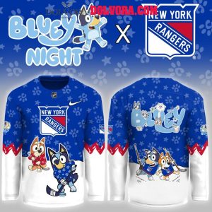 New York Rangers Bluey New Year 2026 New Season Personalized Hockey Jersey
