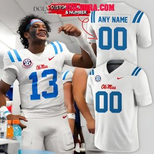 Ole Miss Rebels White Gameday 2026 Winter Personalized Football Jersey