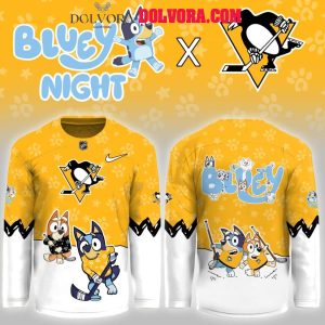 Pittsburgh Penguins Bluey New Year 2026 New Season Personalized Hockey Jersey