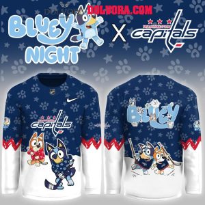 Washington Capitals Bluey New Year 2026 New Season Personalized Hockey Jersey